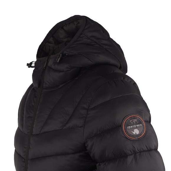 Napapijri Mens Black Aerons Hooded Jacket main image