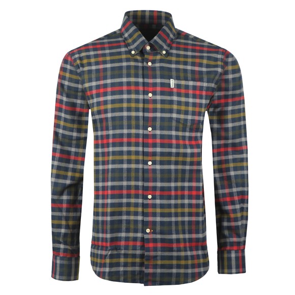 Barbour Countrywear Mens Blue Hadlo Shirt main image