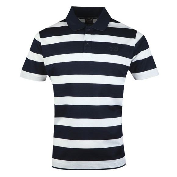 Paul & Shark Mens Blue Large Striped Polo Shirt #1