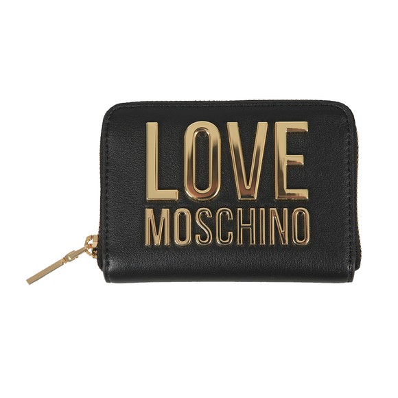 Love Moschino Womens Black Large Logo Purse #1