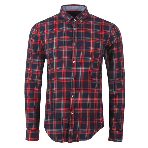 BOSS Mens Blue Formal Rikard Shirt #1