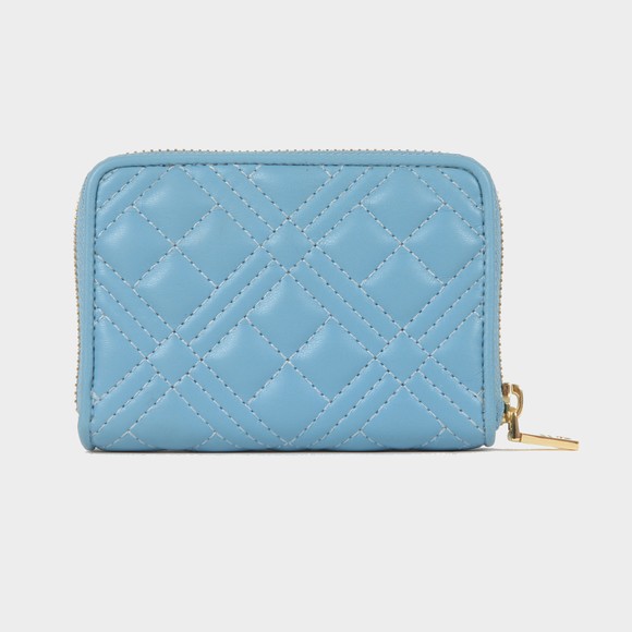 Love Moschino Womens Blue Small Cross Quilted Purse #2