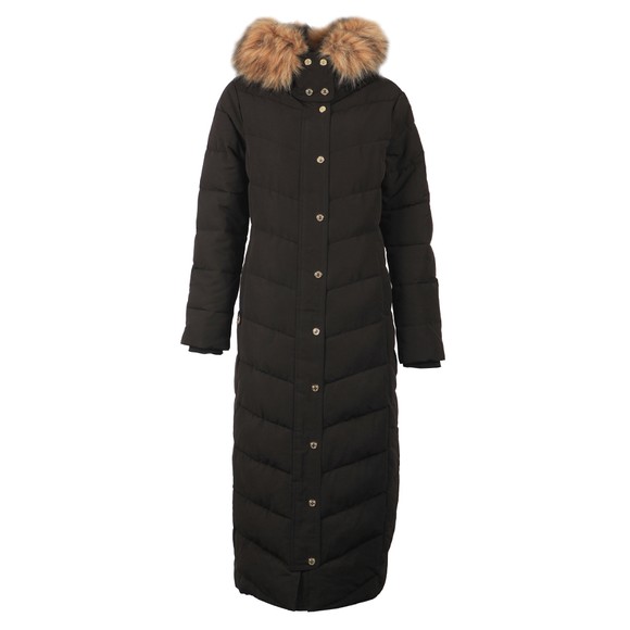 Holland Cooper Womens Black Longline Jacket #1