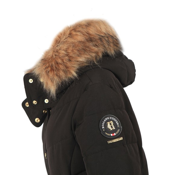Holland Cooper Womens Black Longline Jacket #3