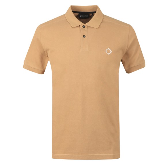 Ma.Strum Mens Yellow Core Pique Polo Shirt #1
