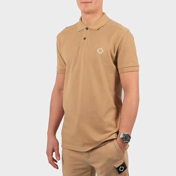 Ma.Strum Mens Yellow Core Pique Polo Shirt #2