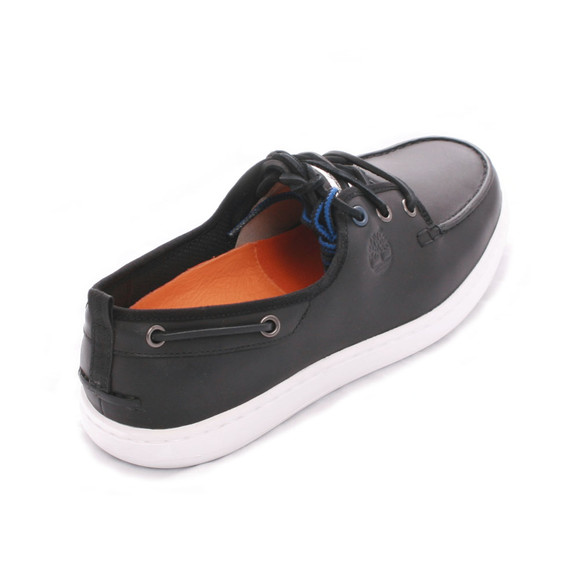 Timberland Mens Black Timberland Black Newmarket CPS Low Boat Shoe main image