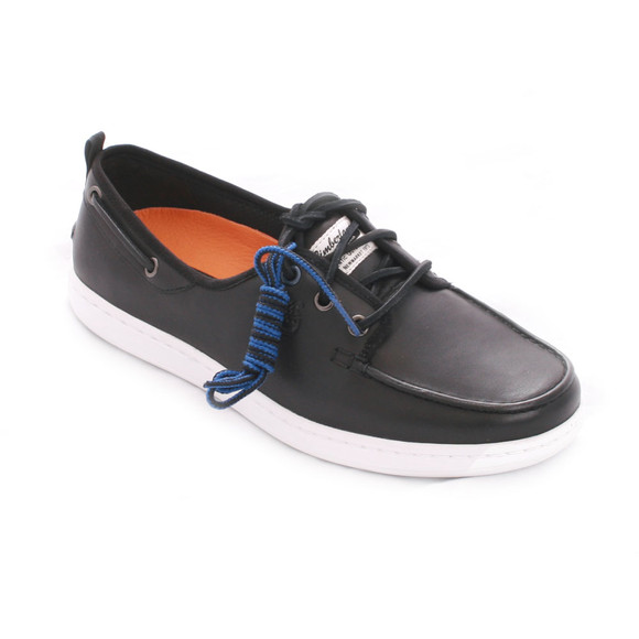 Timberland Mens Black Timberland Black Newmarket CPS Low Boat Shoe main image