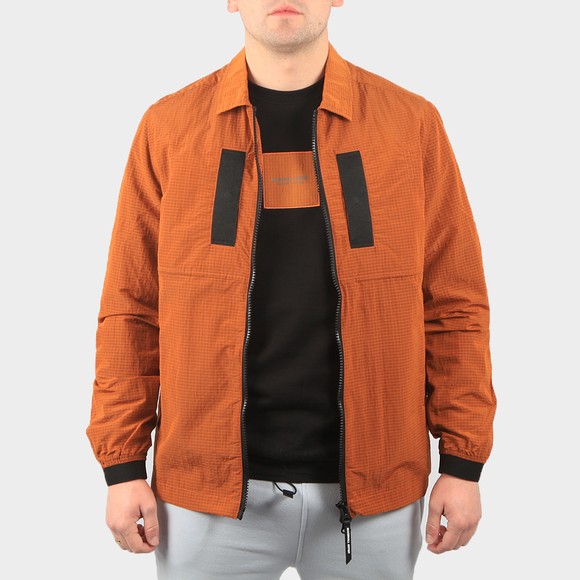 Marshall Artist Mens Orange Liquid Ripstop Overshirt main image