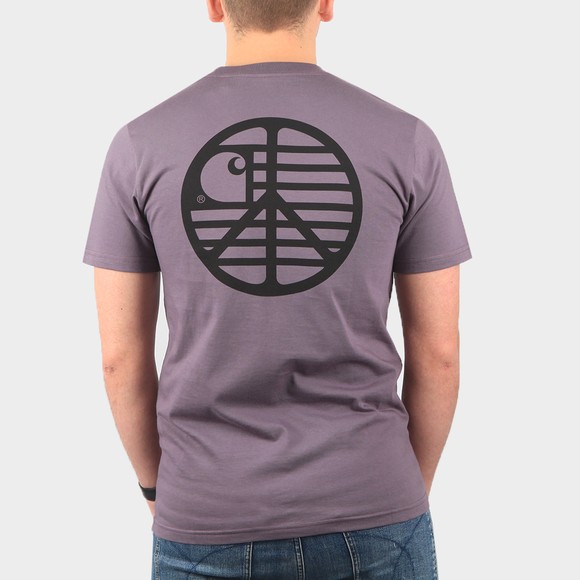 Carhartt WIP Mens Blue Peace State T-Shirt main image
