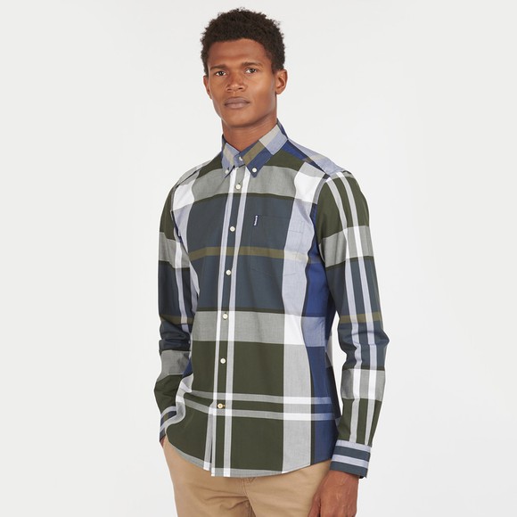 Barbour Lifestyle Mens Green Tartan 12 Tailored Shirt main image