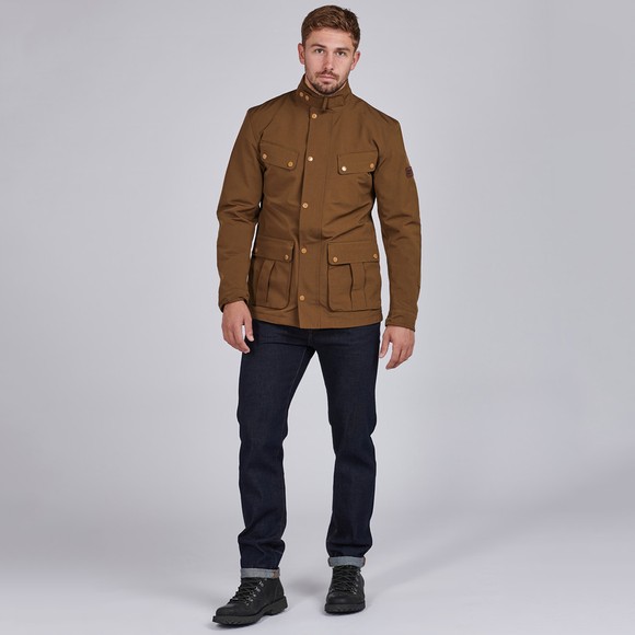 Barbour International Mens Beige Summer Waterproof Duke Jacket main image