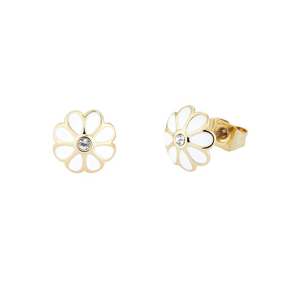 Ted Baker Womens White Daraeh Daisy Stud Earrings main image