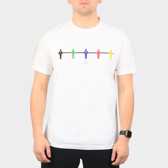 PS Paul Smith Mens White Table Football T-Shirt #2