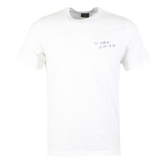 PS Paul Smith Mens White Scrapbook T-Shirt main image