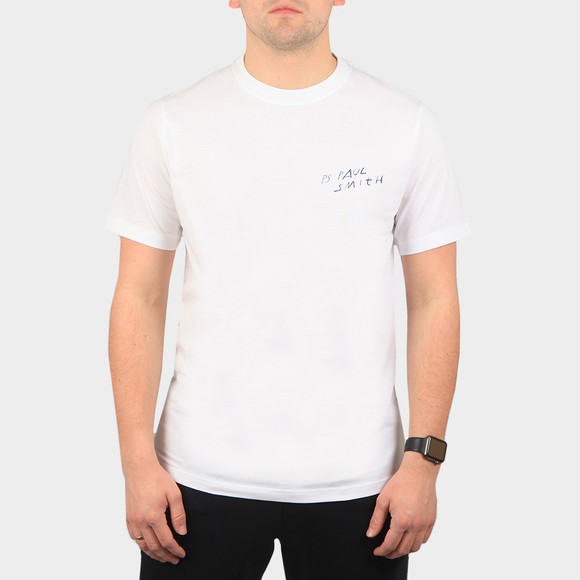 PS Paul Smith Mens White Scrapbook T-Shirt main image