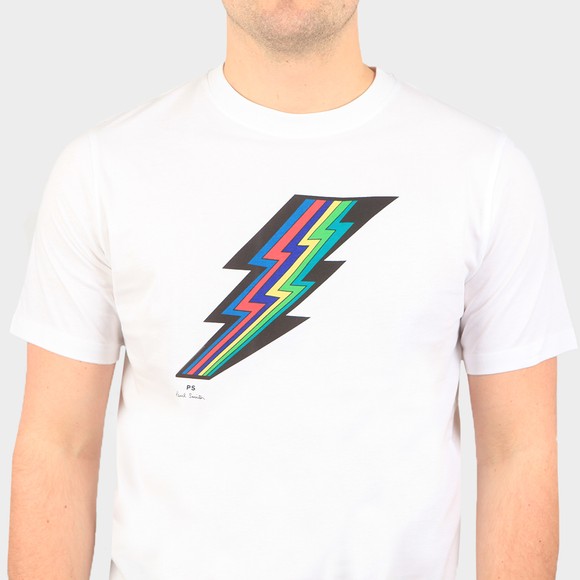 PS Paul Smith Mens White Lightning T-Shirt #3