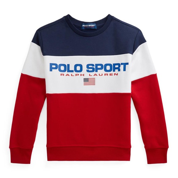 Polo Ralph Lauren Boys Red Block Logo Sweatshirt main image