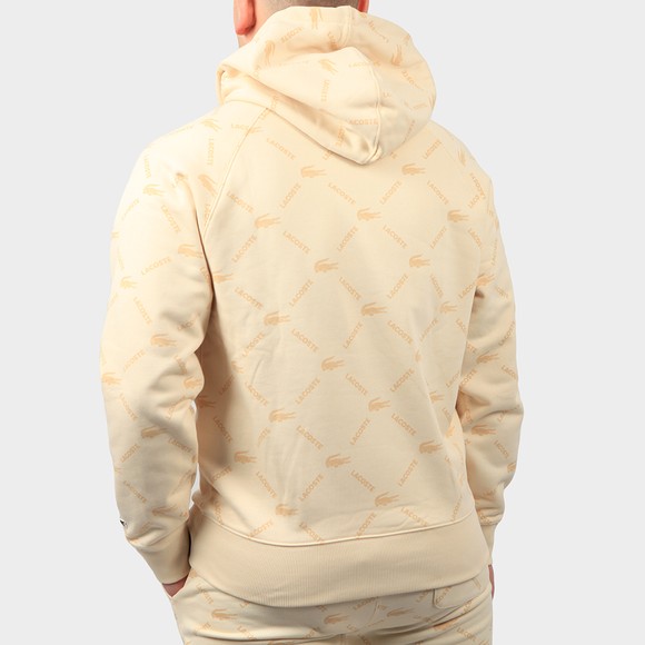 Lacoste Live Mens Beige SH9200 Allover Print Hoody main image