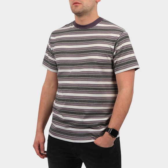 Carhartt WIP Mens Purple Otis Stripe T Shirt main image