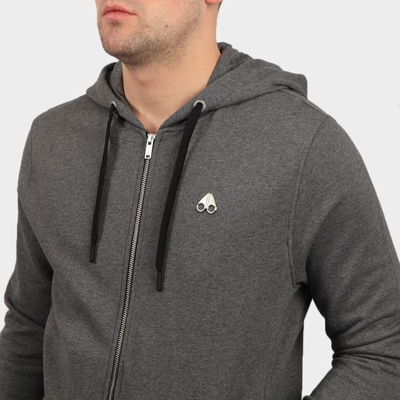 Moose Knuckles Mens Grey Magnapop Zip Hoody #3