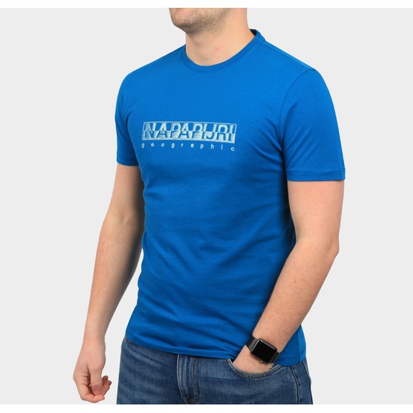 Napapijri Mens Blue Sallar T Shirt main image
