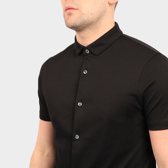 Emporio Armani Mens Black Short Sleeve Jersey Shirt #3