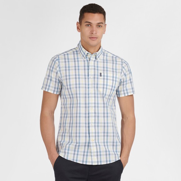 Barbour Lifestyle Mens Blue S/S Tattersall 14 Shirt main image