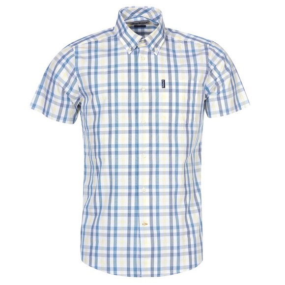 Barbour Lifestyle Mens Blue S/S Tattersall 14 Shirt main image