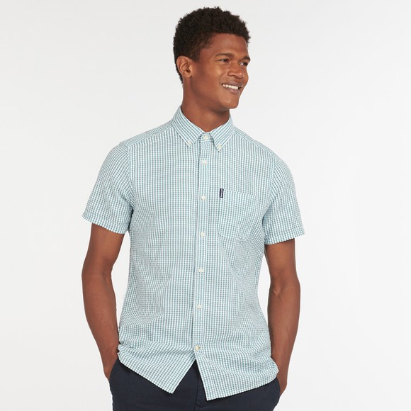 Barbour Lifestyle Mens Blue Seer 8 Short Sleeve Shirt main image