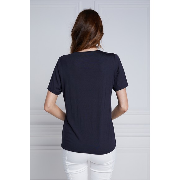 Holland Cooper Womens Blue Heritage Laurel T Shirt #3