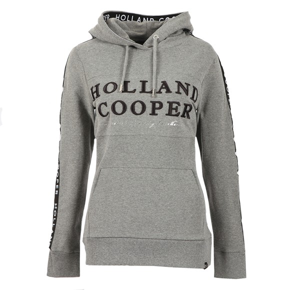Holland Cooper Womens Grey Deluxe Hoody #1