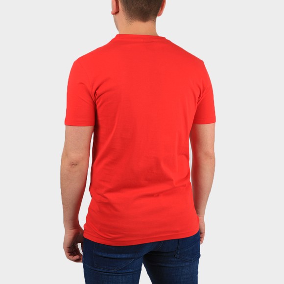 BOSS Bodywear Mens Red Slim Fit Centre Logo T Shirt #4