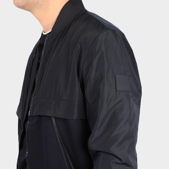 BOSS Mens Blue Formal Skiles Bomber Jacket #3