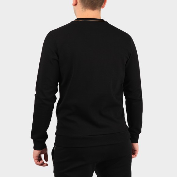 BOSS Mens Black Athleisure Salbo Iconic Gold Logo Sweatshirt main image
