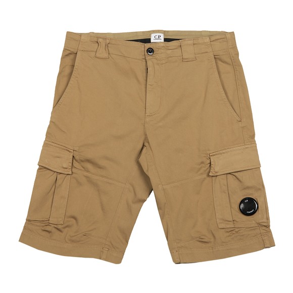 C.P. Company Mens Beige Satin Stretch Cargo Short main image