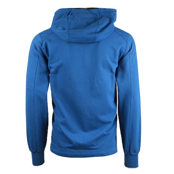 C.P. Company Mens Blue Viewfinder Sleeve Overhead Hoody main image