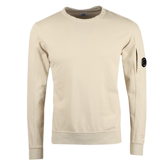 C.P. Company Mens Grey Viewfinder Sleeve Crew Sweatshirt #1