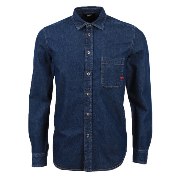 Diesel Mens Blue D-Billy Denim Shirt main image