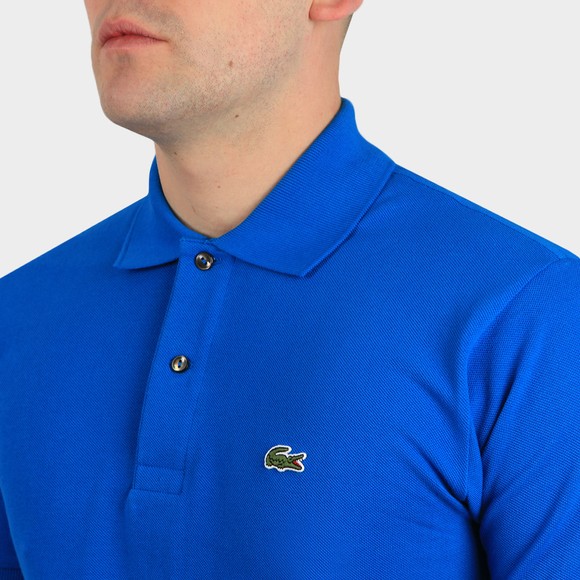 Lacoste Mens Blue L1212 Plain Polo Shirt main image