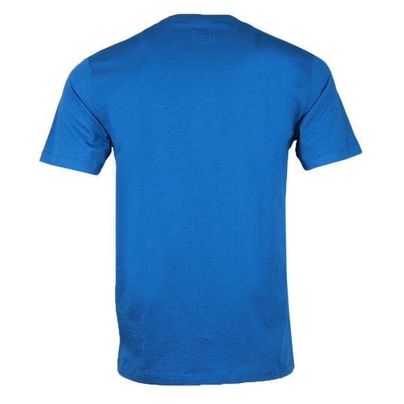 C.P. Company Mens Blue Plain Small Logo T-Shirt #3