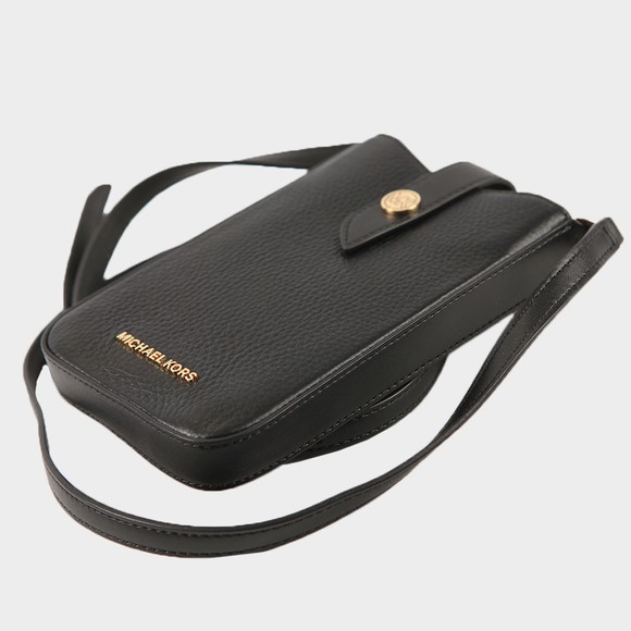 Michael Kors Womens Black Charm Small Tab Phone Crossbody Bag #2