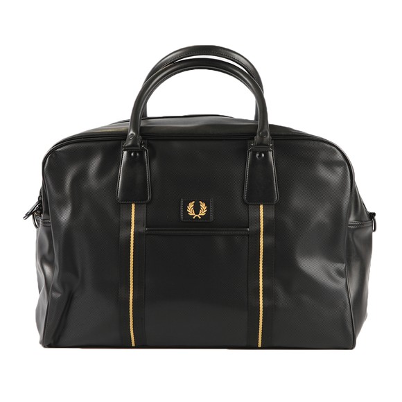 Fred Perry Mens Black Pique Texture Holdall #1