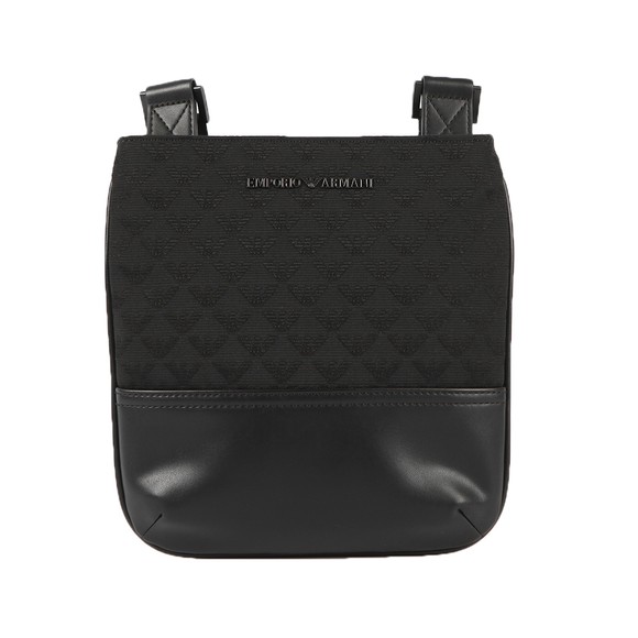 Emporio Armani Mens Black Allover Logo Bag main image