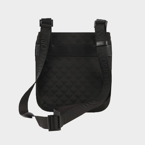 Emporio Armani Mens Black Allover Logo Bag main image