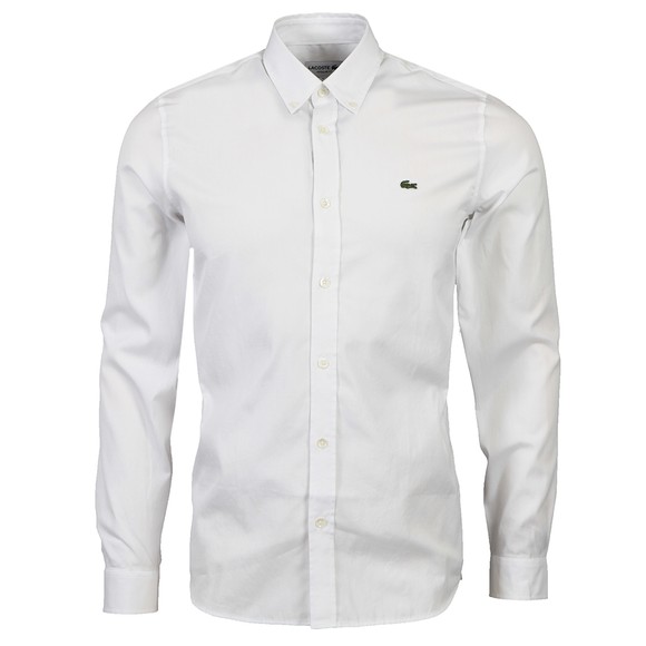 Lacoste Mens White CH2933 Premium Cotton Shirt main image