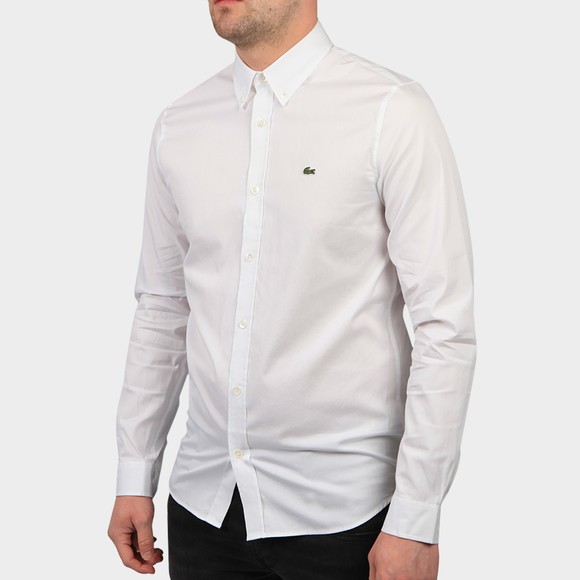 Lacoste Mens White CH2933 Premium Cotton Shirt main image