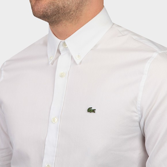 Lacoste Mens White CH2933 Premium Cotton Shirt main image