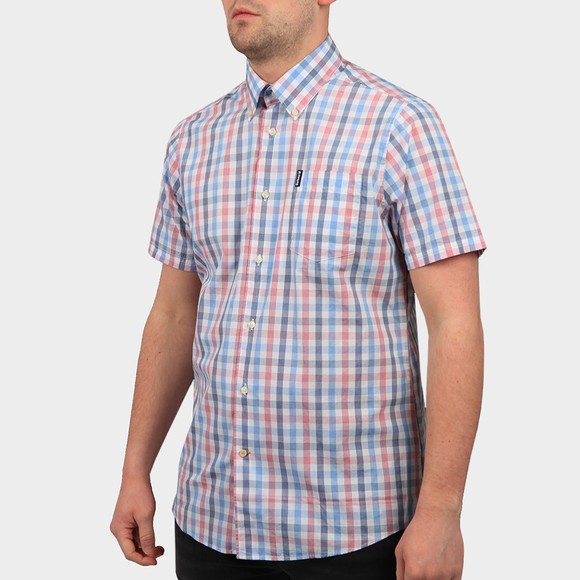 Barbour Lifestyle Mens Red S/S Tattersall 14 Shirt main image
