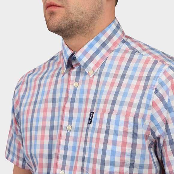 Barbour Lifestyle Mens Red S/S Tattersall 14 Shirt main image